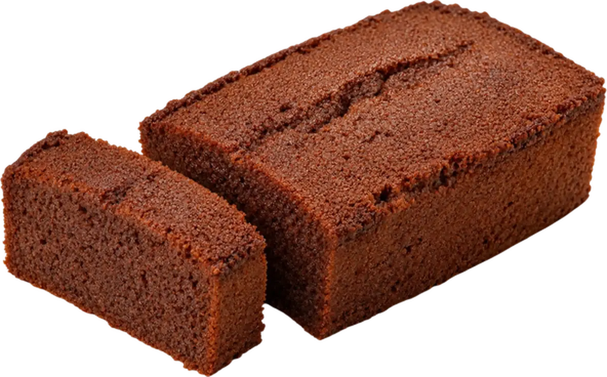 Sliced chocolate tea cake loaf